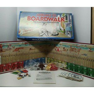 1985 ADVANCE TO BOARDWALK Parker Brothers Game of High Rises and Fast Falls